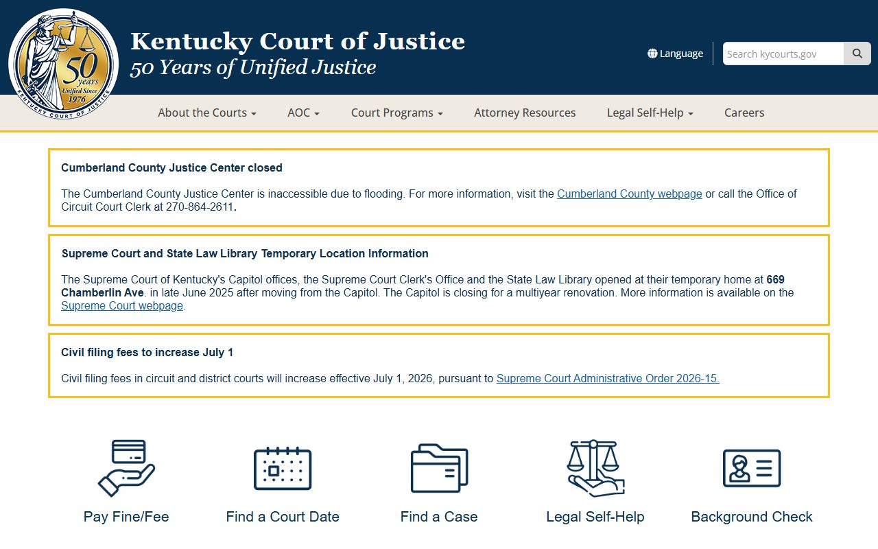 McCracken County criminal court records Kentucky expungement process